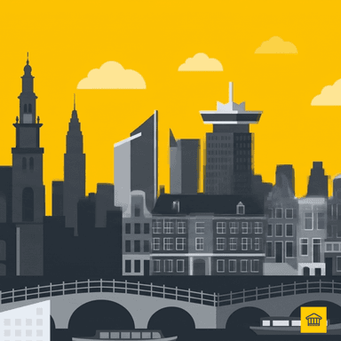 Amsterdam skyline